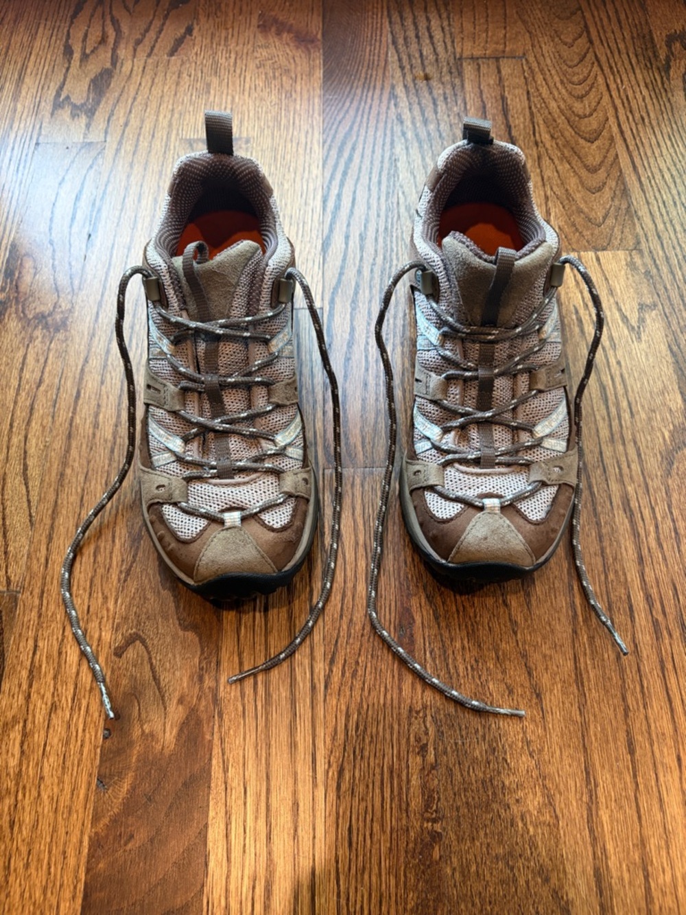 Merrell Brown Mesh Suede Hiking Sneakers - Women